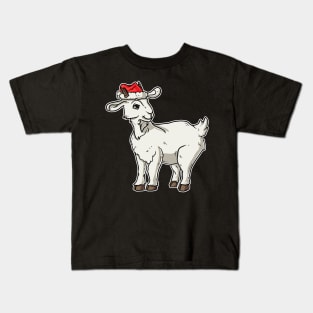 Christmas Goat Kids T-Shirt